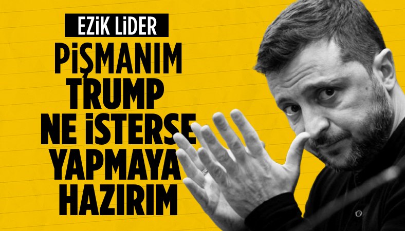 Zelensky geri adım attı: Trump'ın güçlü liderliğinde çalışmaya hazırız