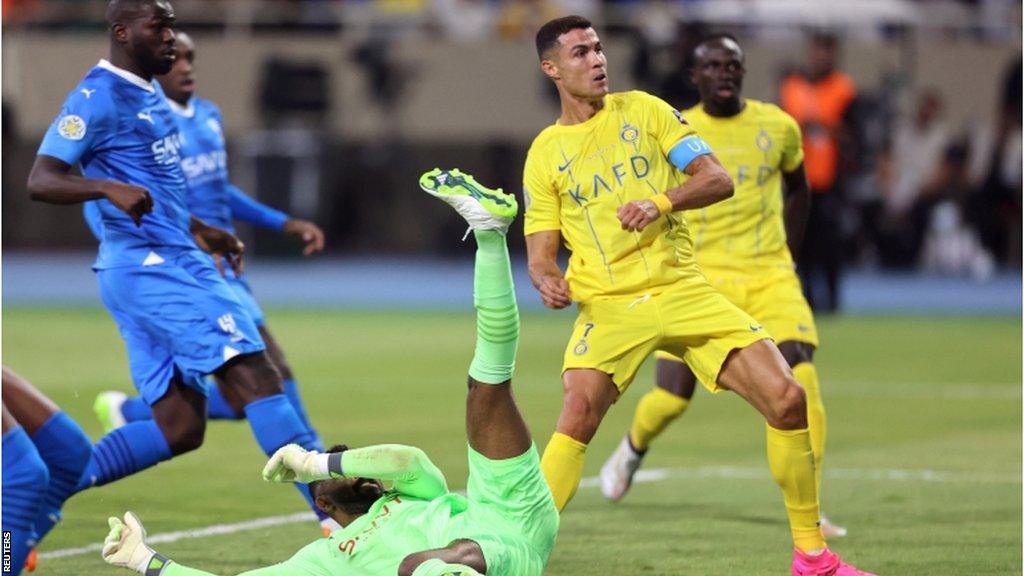 Cristiano Ronaldo scores for Al-Nassr in the Arab Club Champions Cup final