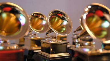 Grammy Award trophies