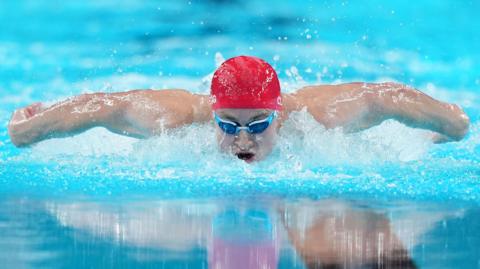 Stephen Clegg on route to a second Paralympic gold medal