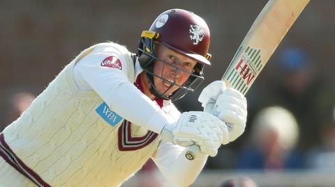 James Rew batting for Somerset