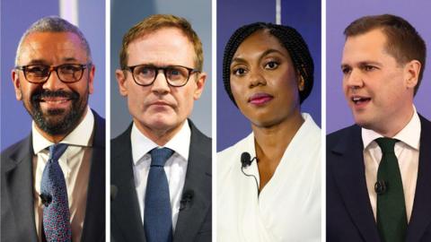 James Cleverly, Tom Tugendhat, Kemi Badenoch and Robert Jenrick