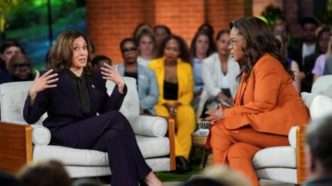 Kamala Harris in conversation with Oprah Winfrey