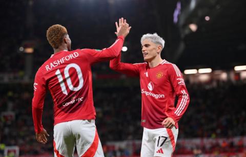 Rashford and Garnacho of Man Utd