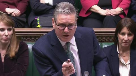 Sir Keir Starmer in the House of Commons