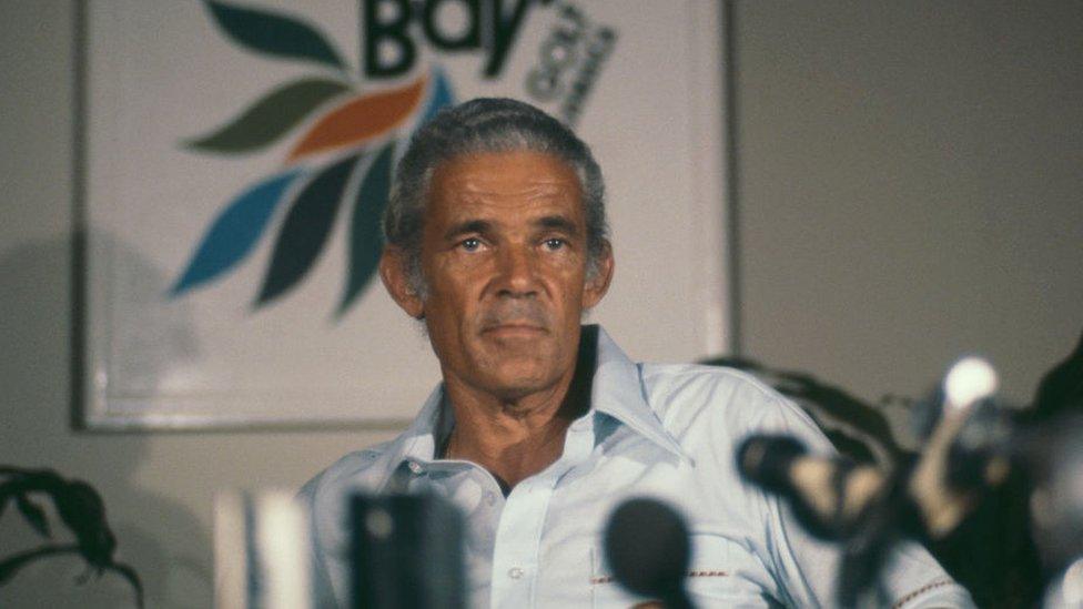 Jamaican Prime Minister Michael Manley