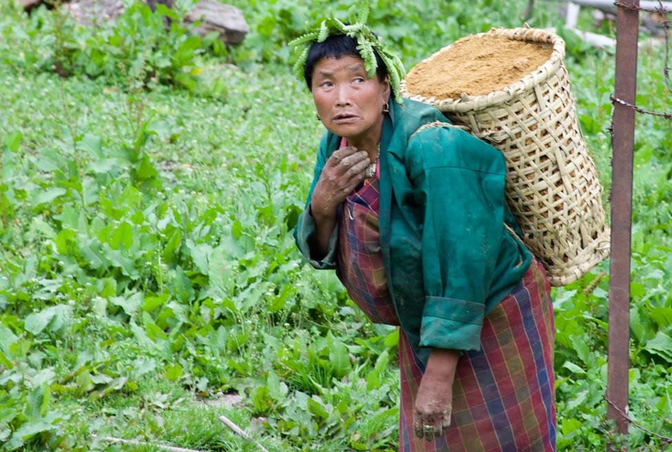 Bhutan villager