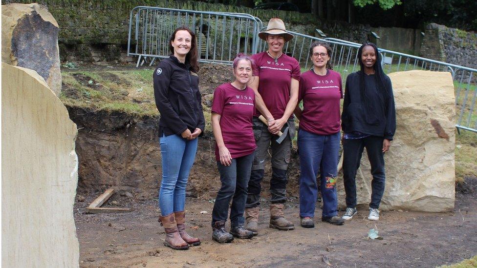 Team involved in new monument at Shibden Hall