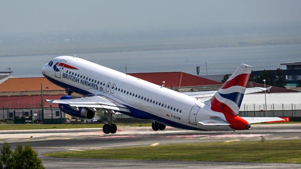 A BA plane