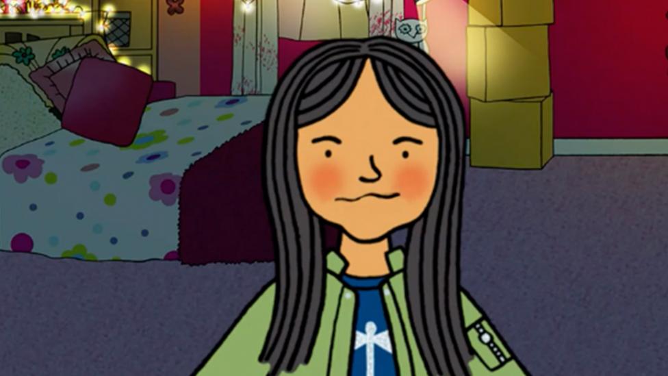 Illustration of Taz from the dumping ground game face your fears.