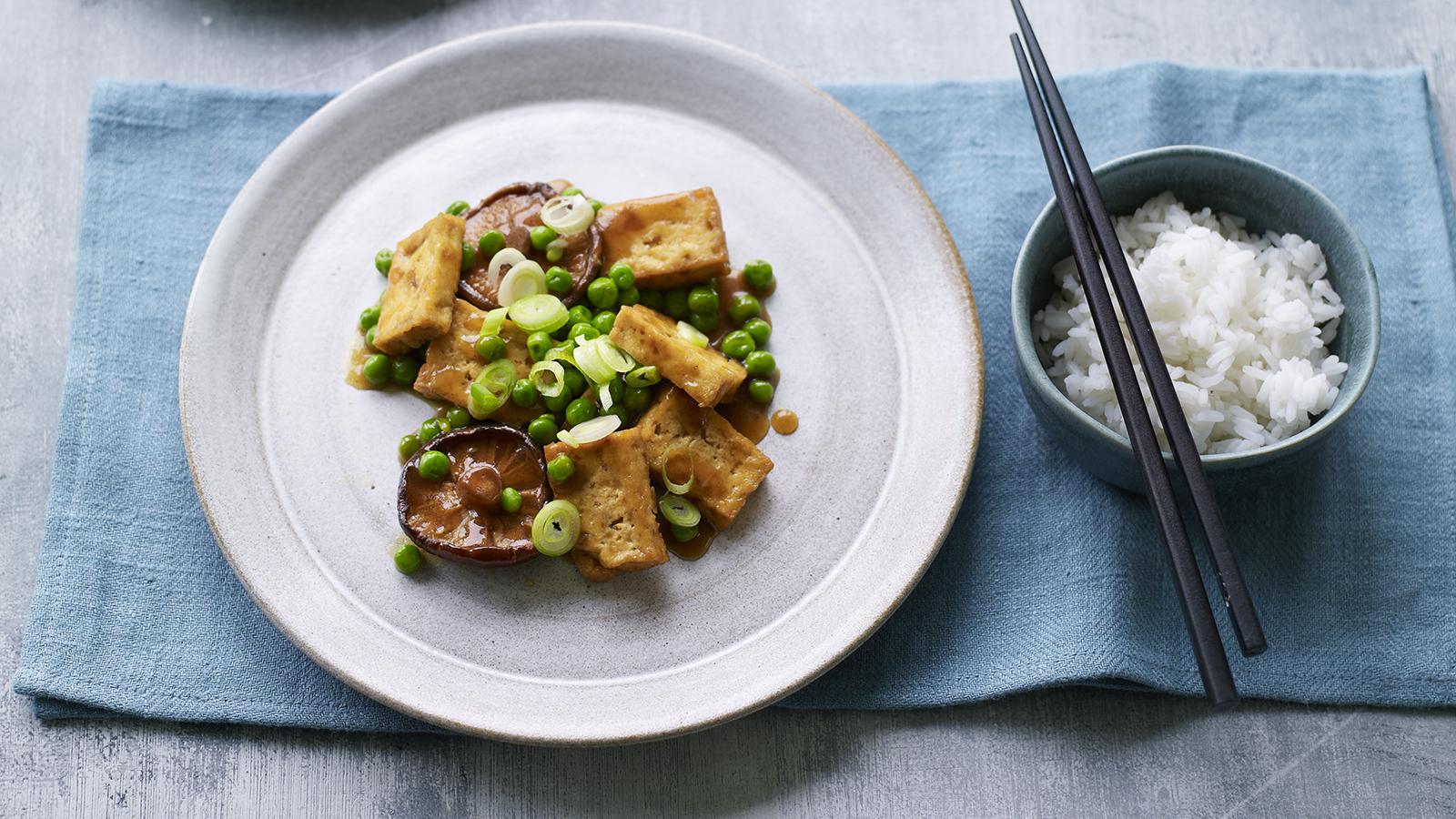 Tofu with 'oyster' sauce