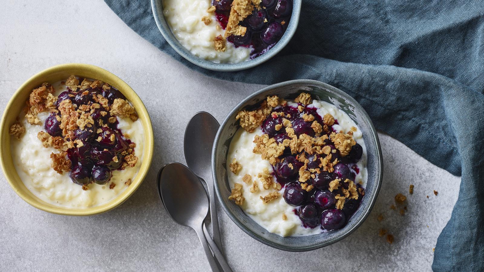 Cranachan rice pudding