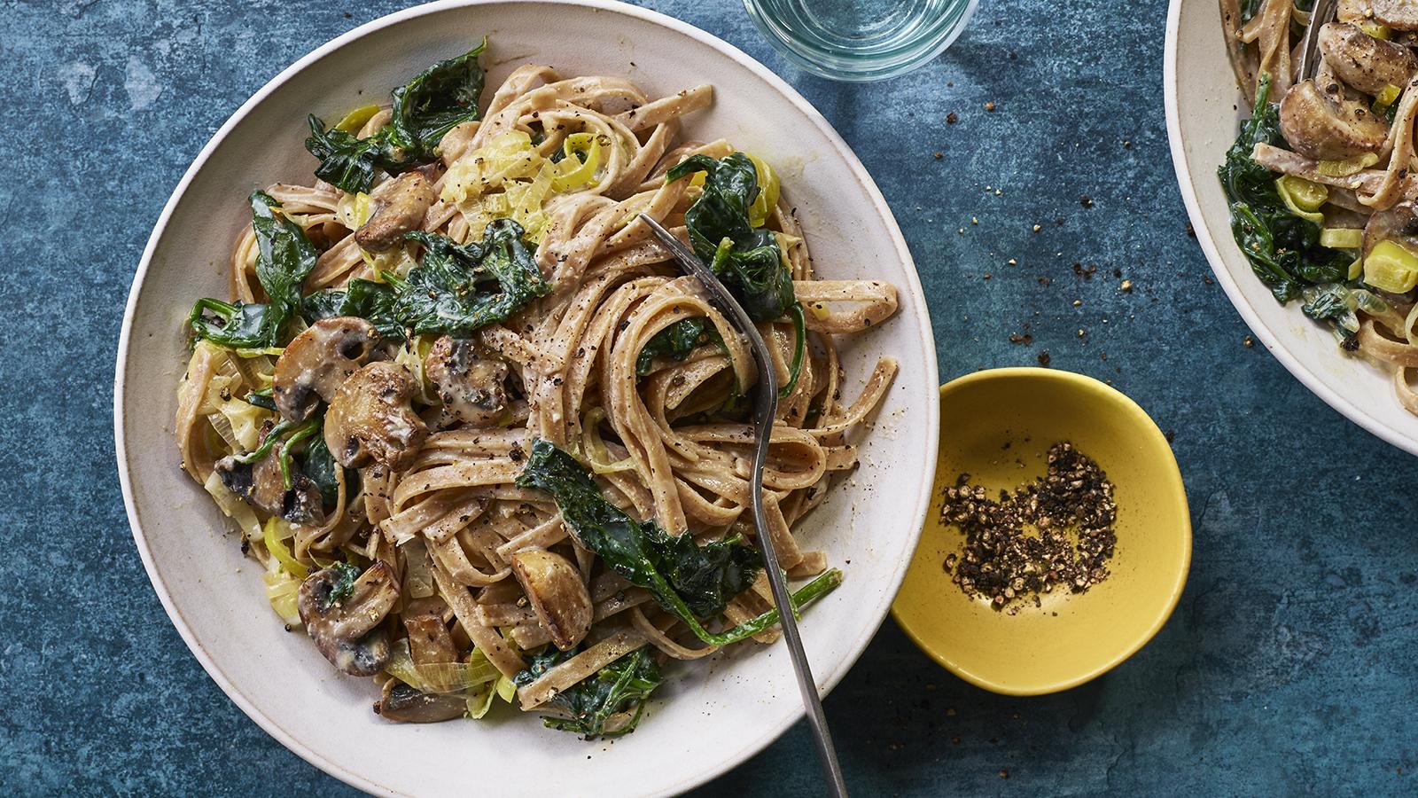 Creamy mushroom pasta