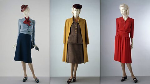 Three female outfits from 1942