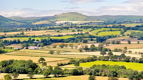 David Lyons/Alamy This view from Wenlock Edge, located near Much Wenlock in the Midlands, takes in Easthope, Ape Dale, Caer Caradoc and The Long Mynd (Credit: David Lyons/Alamy)