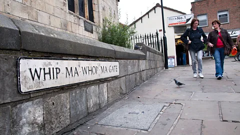 Paul Rushton/Alamy As well as oddly-named towns, Britain has streets like York's Whip-Ma-Whop-Ma-Gate, which may come from Norse for ‘Neither one thing nor the other’ (Credit: Paul Rushton/Alamy)