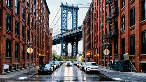 Getty Kim Stanley Robinson imagines Manhattan not lined with streets, but as a grid of canals (Credit: Getty)