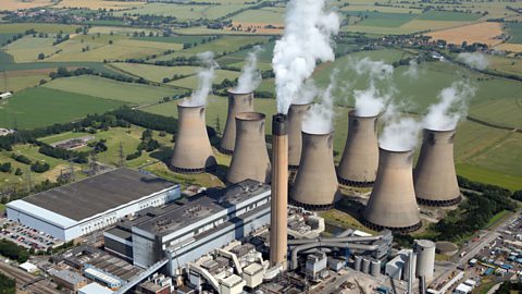 A coal power station in the UK. 