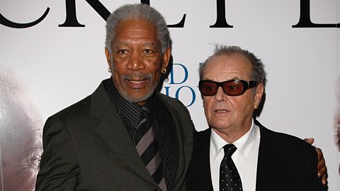 Morgan Freeman and Jack Nicholson at the premiere of The Bucket List movie