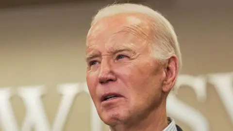 Getty Images US President Joe Biden in Brownsville, Texas on 29 February