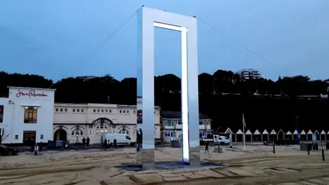 Portal on Bournemouth Beach