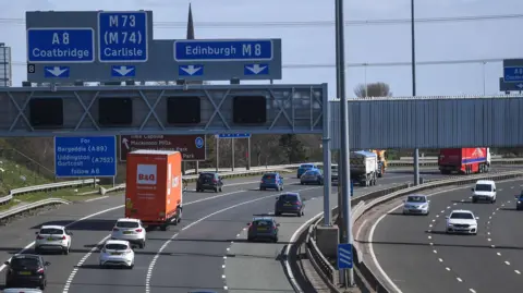 Cars on the motorway