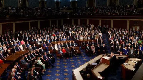 US House of Representatives chamber in the US Capitol 