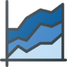 Chart, infographic, insight, analytics, presentation, line, fragment Icon