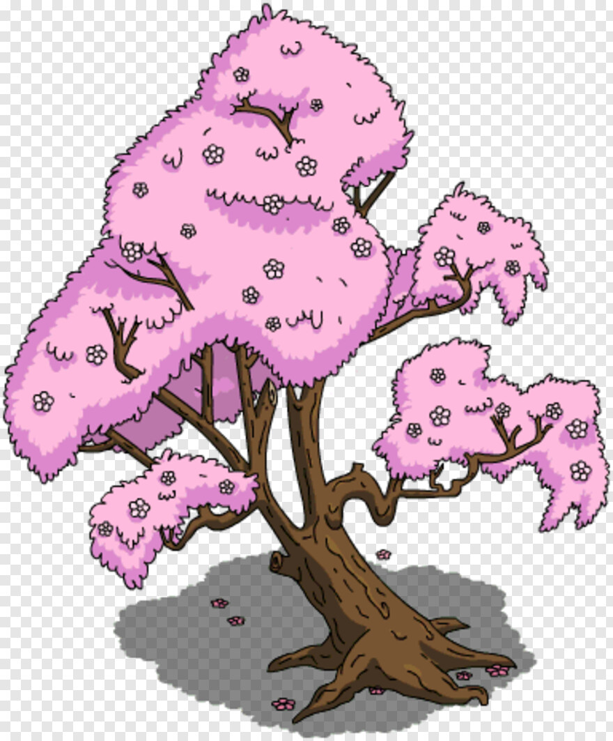 Cherry Tree, Cherry Blossom Tree, Christmas Tree Vector, Japanese ...