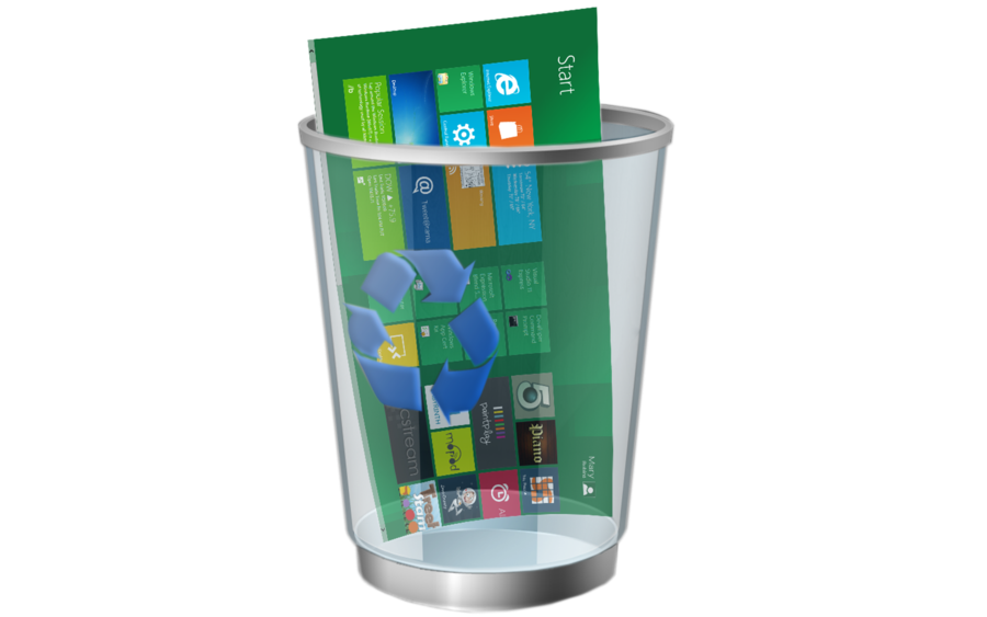 Windows 1.0 Recycle Bin PNG