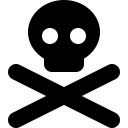 Font Awesome Skull Crossbones icon