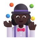 Woman Juggling 3d Dark icon