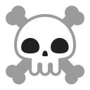 Skull And Crossbones Flat icon