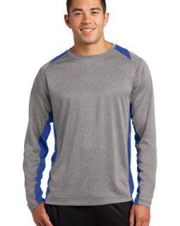 Sport-Tek® Long Sleeve Heather Colorblock Contender™ Tee-ST361LS