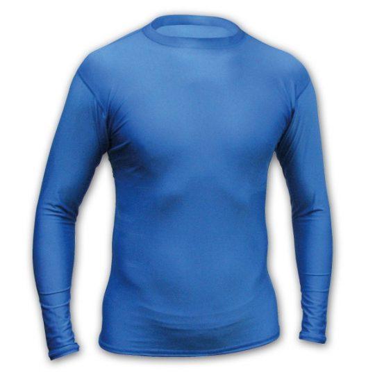 Compression Long Sleeve Shirt-royal blue