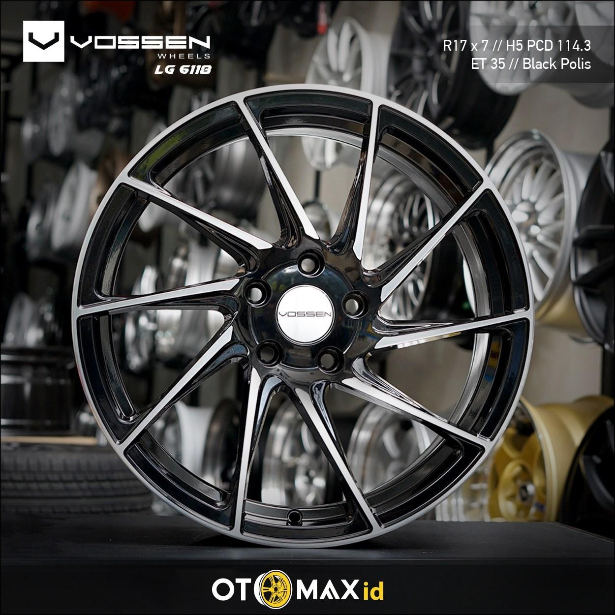 Velg Mobil Vossen LG61 Ring 17 Black Polish