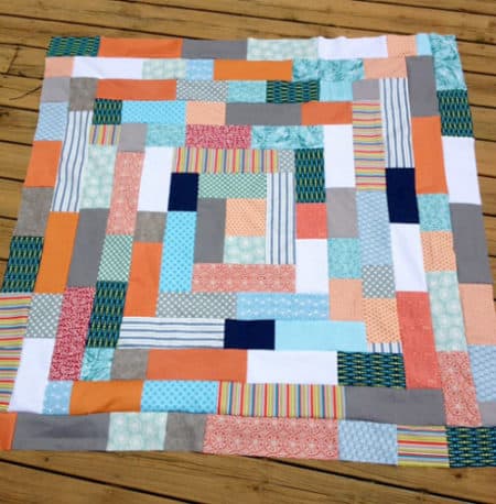 Giant Log Cabin - strip quilt patterns