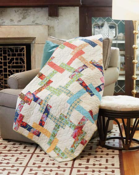 Pretzel Twist - strip quilt patterns