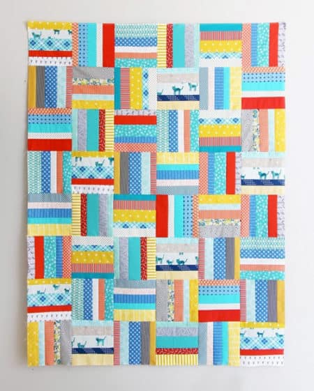 Scrappy Strips - strip quilt patterns