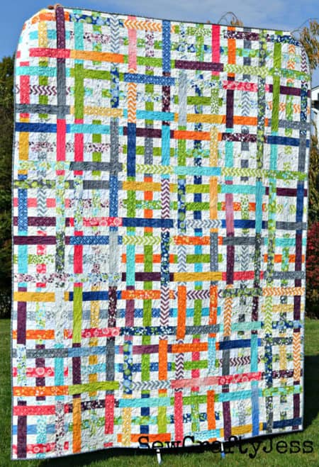 Simply Woven - strip quilt patterns