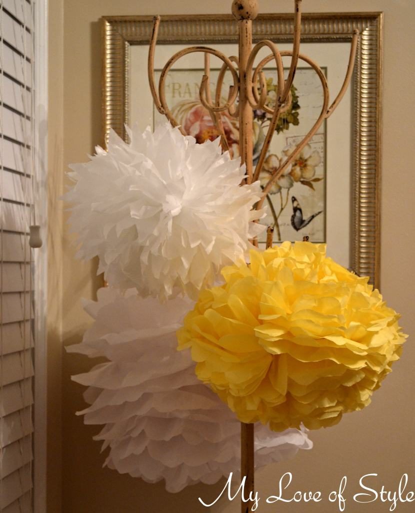 Tissue Paper Pom Poms Flower Balls