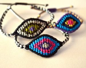 Evil Eye Macrame Bracelet