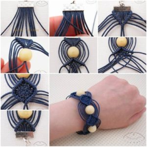 Macrame Beads Bracelet Instructions