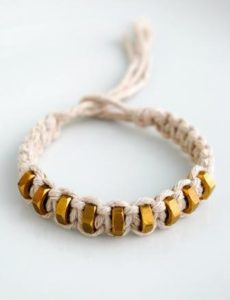 Macrame Bracelet with Square Knot