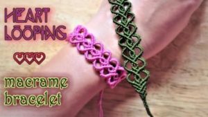 Macrame Heart Bracelet