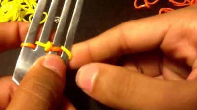 Braided Rainbow Loom Bracelet with a Folk