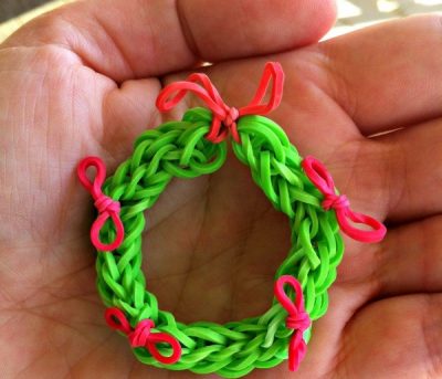 Christmas Ornament Rainbow Loom Bracelet