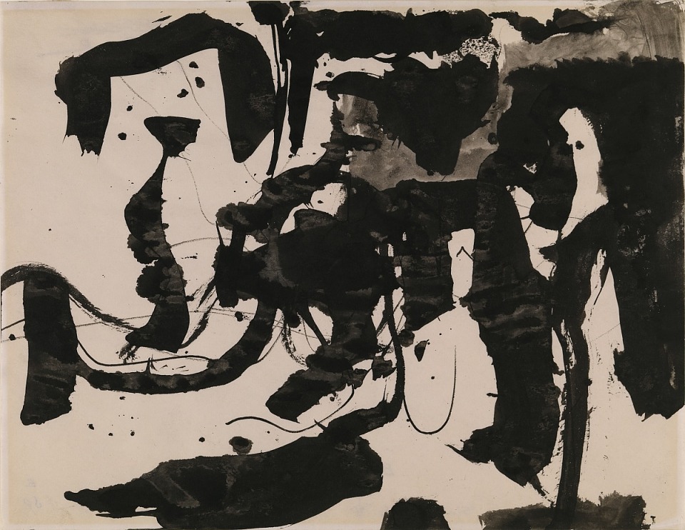 Stephen Pace, Before Adam and Eve, 1954-1955, ink and ink wash on paper, Smithsonian American Art Museum, Gift of Athena Tacha and Richard Spear in memory of Ellen H. Johnson, 2010.63