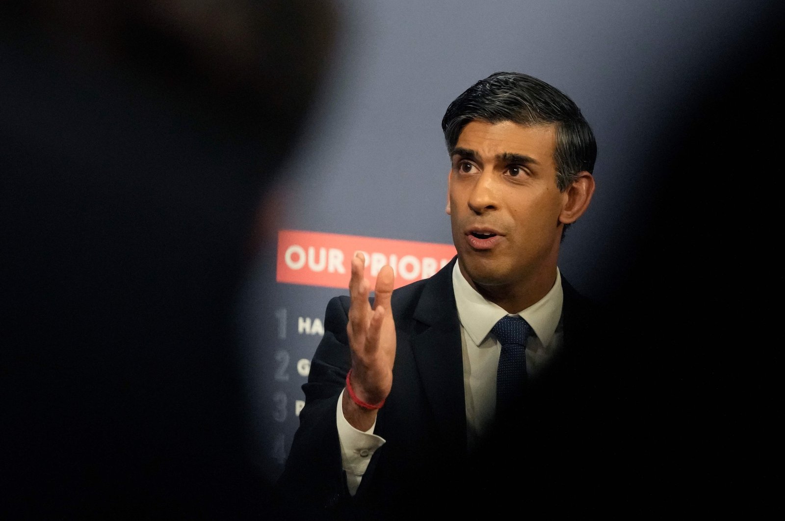 Britain&#039;s PM Rishi Sunak at a press conference in London, U.K., June 30, 2023. (AFP Photo)