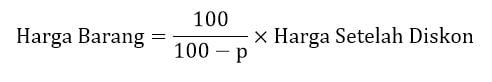 Cara Menghitung Harga Sebelum Diskon
